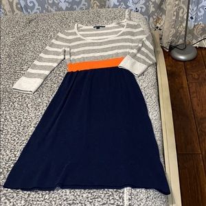 Cashmere striped dress
